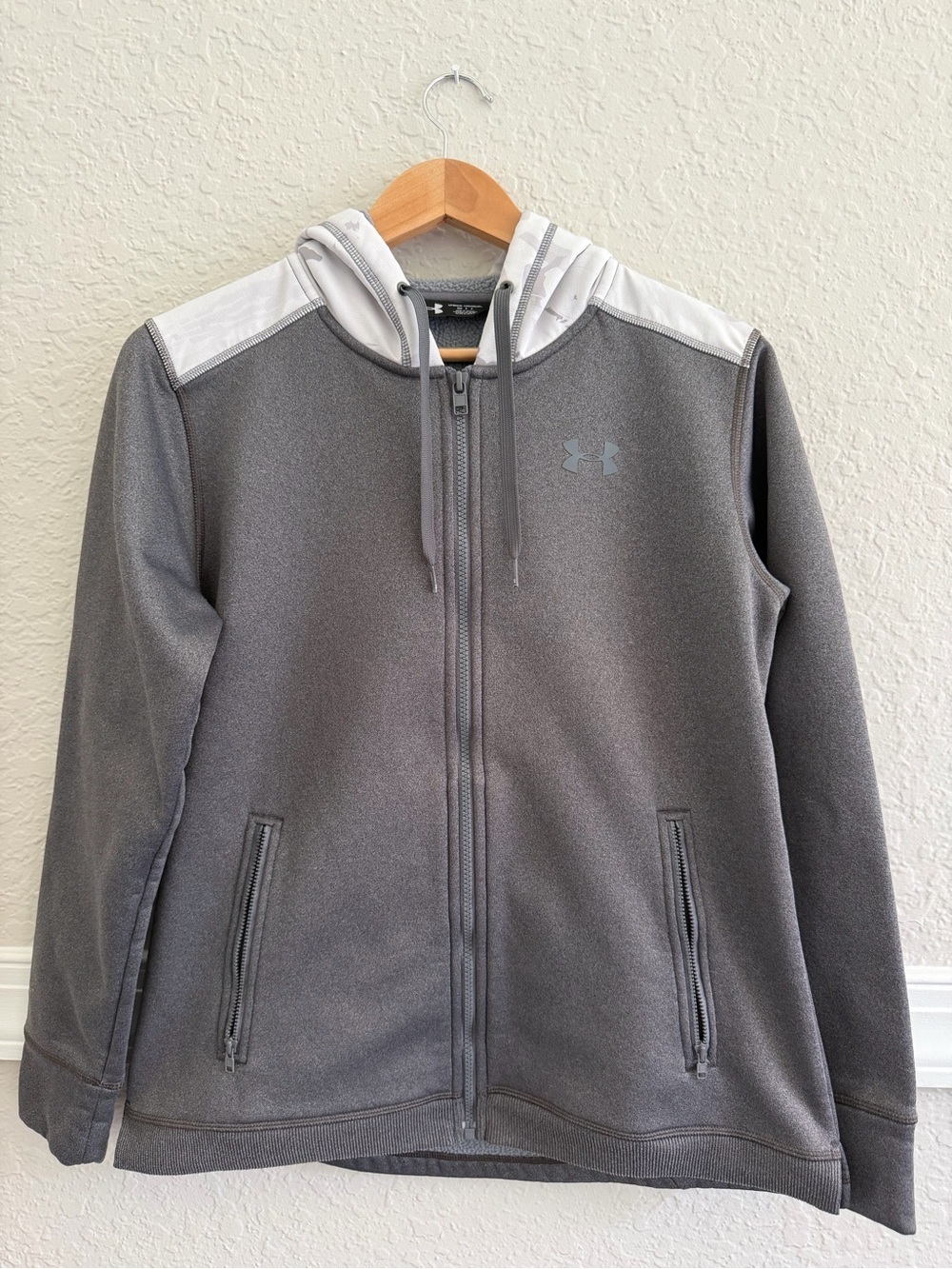 Under Armour Women's Storm 1 Gray Full-Zip Hoodie Jacket - Size: S